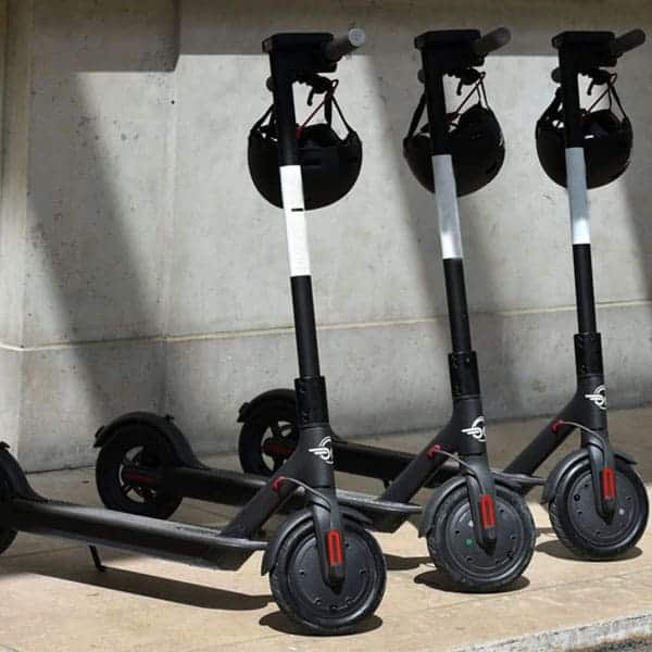 shared electric scooter